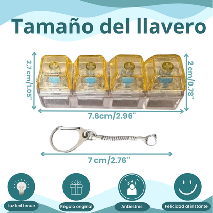 Llavero Antiestrés con Switches Mecánicos